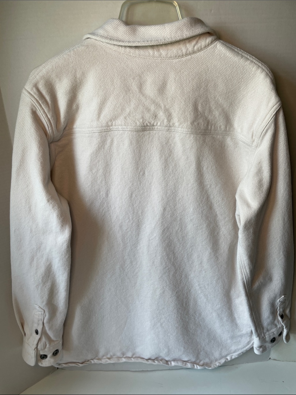 Carhartt  Women's Size Large Cream Button-Front Shirt  Jacket Twill - Picture 5 of 7